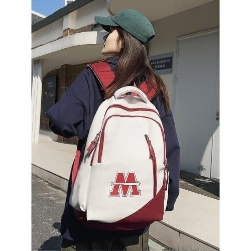 Mochila con letras, diseño para hombres y mujeres