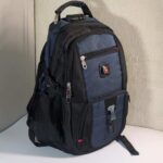 Mochilas Swissgear para hombres resistentes con múltiples compartimentos, ideales para laptop, viajes, oficina y uso diario, disponibles en variados colores.