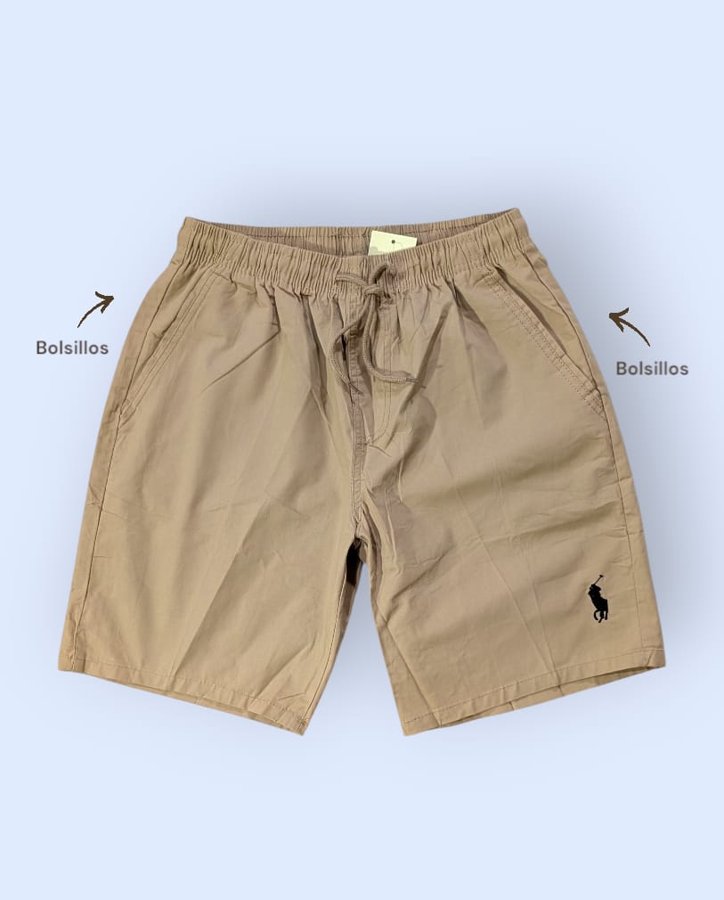 Shores Polo Bermudas impermeables para hombres, pantalones cortos, short para el verano, chores de caballeros cortos, para varones apolos (Fusionado)