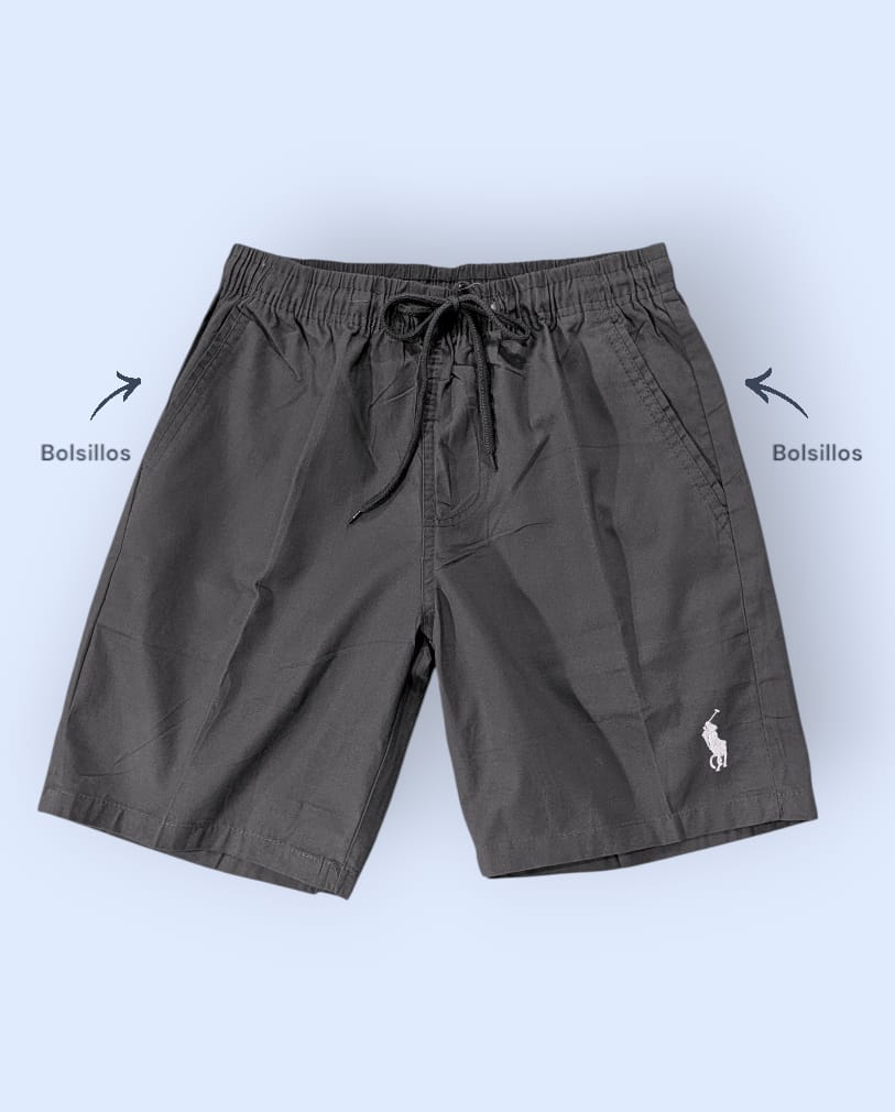 Shores Polo Bermudas impermeables para hombres, pantalones cortos, short para el verano, chores de caballeros cortos, para varones apolos (Fusionado)