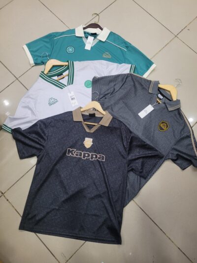 Camiseta Polo Kappa Vintage Streetwear, camisa de cuello deportiva para hombres, sport casual texturizada